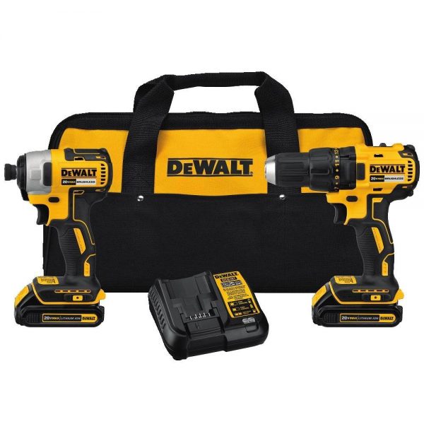 DEWALT DCK277C2 20V MAX Compact Brushless Drill and Impact Combo Kit